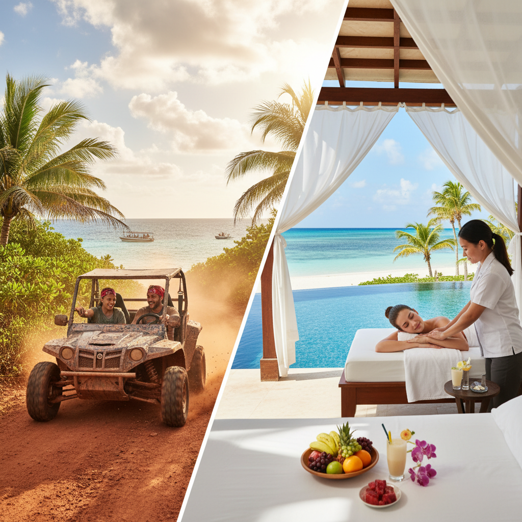 Adventure and Off Road Excursion in Punta Cana: Buggy vs. Luxury Spa Comparison