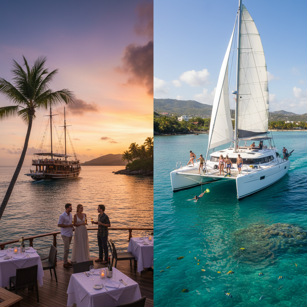 Water Sports & Snorkeling in Puerto Plata: Sunset Cruise vs. Catamaran Adventure