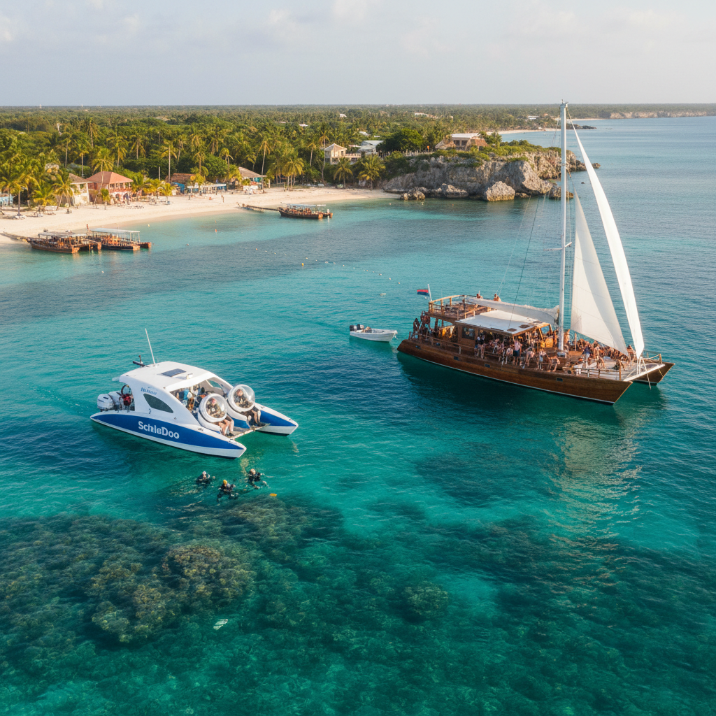 Water Sports and Snorkeling La Romana / Bayahibe Comparison: ScubaDoo vs. Catamaran Cruise